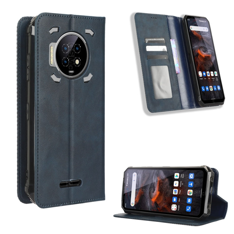 For Oukitel WP19 Magnetic Buckle Retro Texture Leather Phone Case
