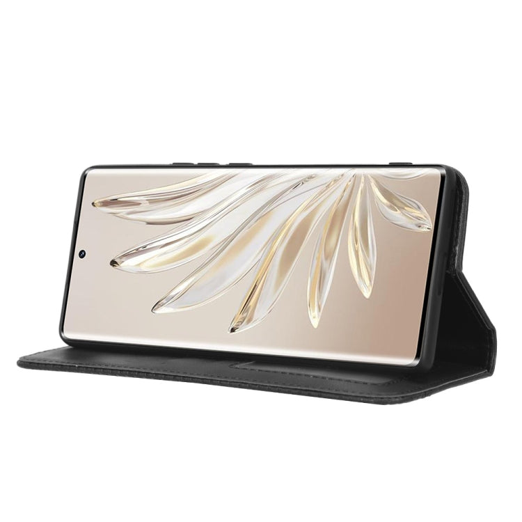 For Honor 70 5G Magnetic Buckle Retro Texture Leather Phone Case