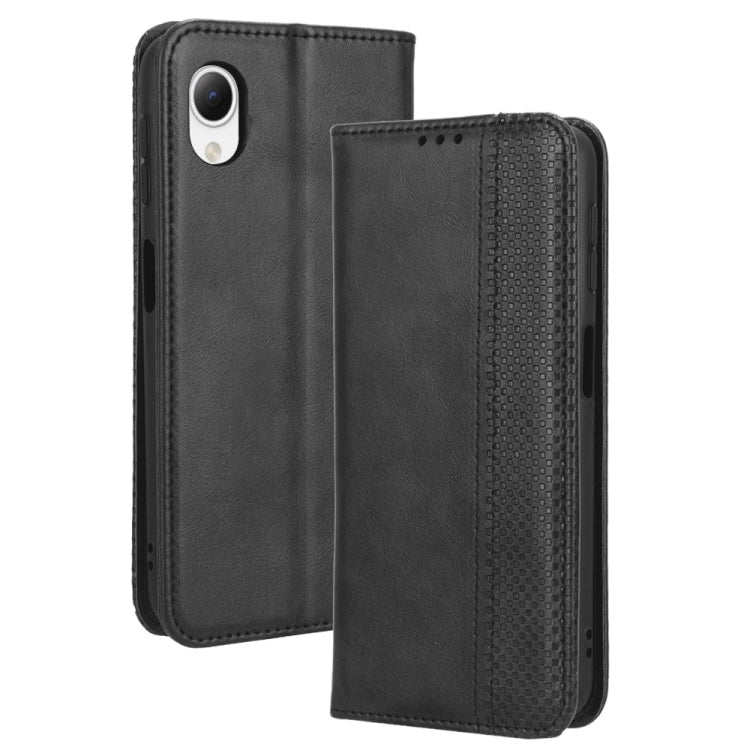 For Samsung Galaxy A23e / A23s / A23 5G JP Magnetic Buckle Retro Texture Leather Phone Case