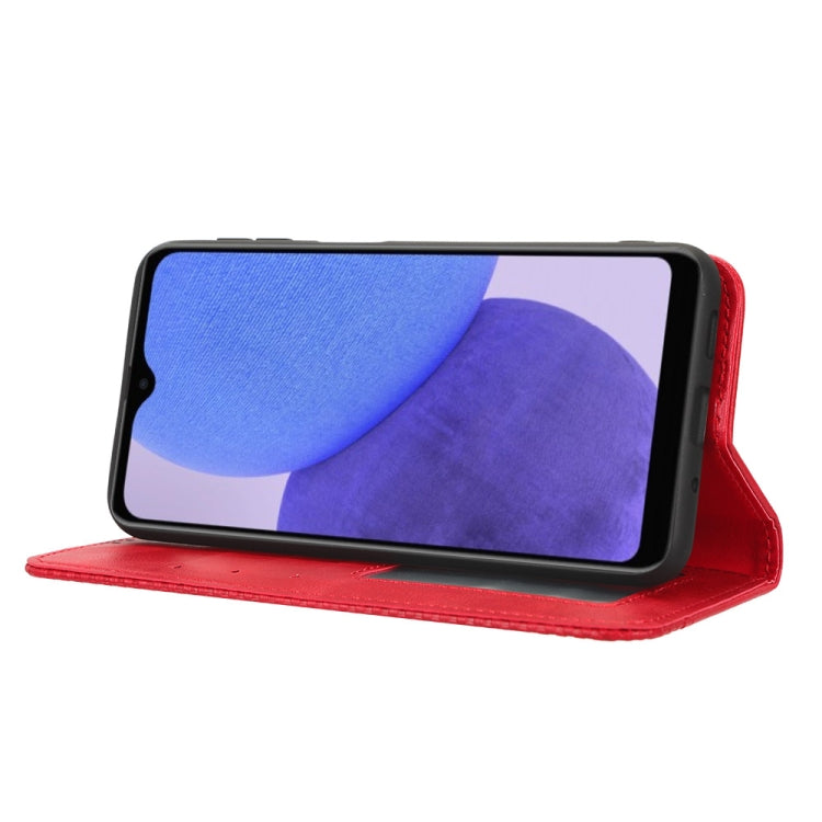 For Samsung Galaxy A23e / A23s / A23 5G JP Magnetic Buckle Retro Texture Leather Phone Case