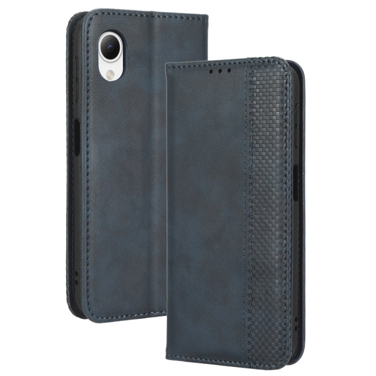 For Samsung Galaxy A23e / A23s / A23 5G JP Magnetic Buckle Retro Texture Leather Phone Case