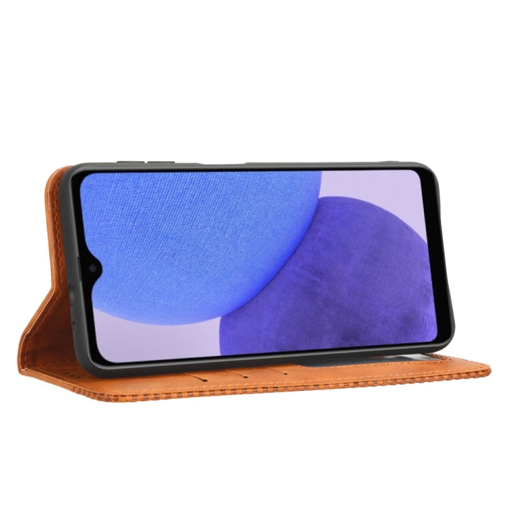 For Samsung Galaxy A23e / A23s / A23 5G JP Magnetic Buckle Retro Texture Leather Phone Case