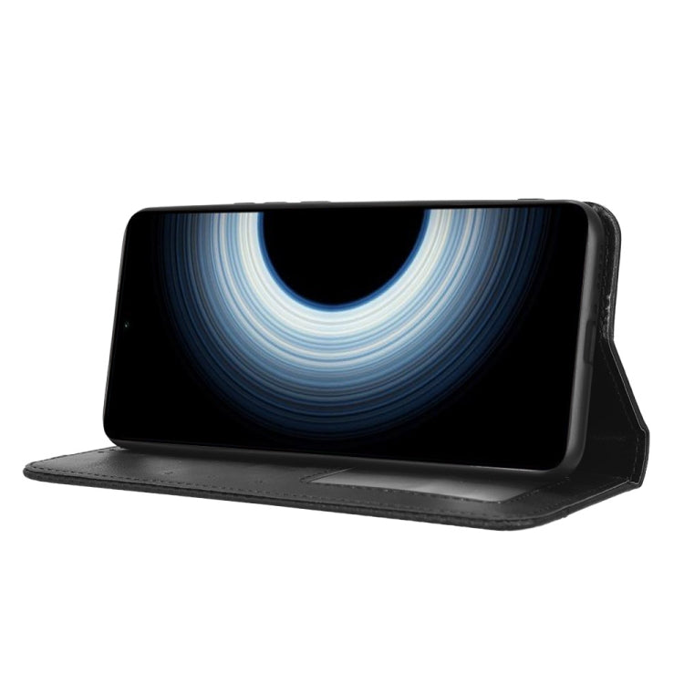 For Xiaomi 12T / Redmi K50 Ultra Magnetic Buckle Retro Texture Leather Phone Case