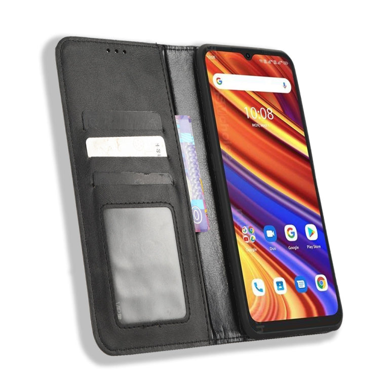 For UMIDIGI Power 7 Max Magnetic Buckle Retro Texture Leather Phone Case