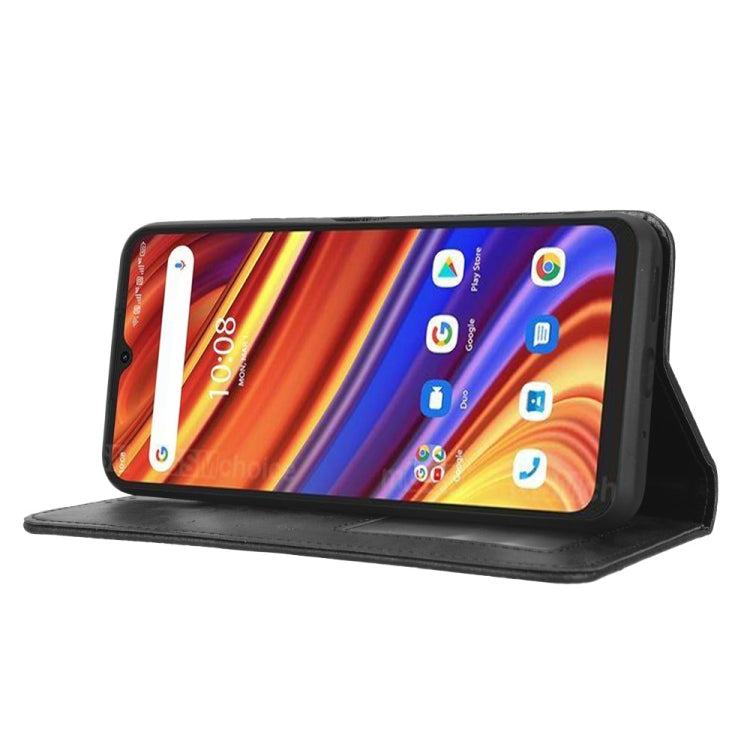 For UMIDIGI Power 7 Max Magnetic Buckle Retro Texture Leather Phone Case