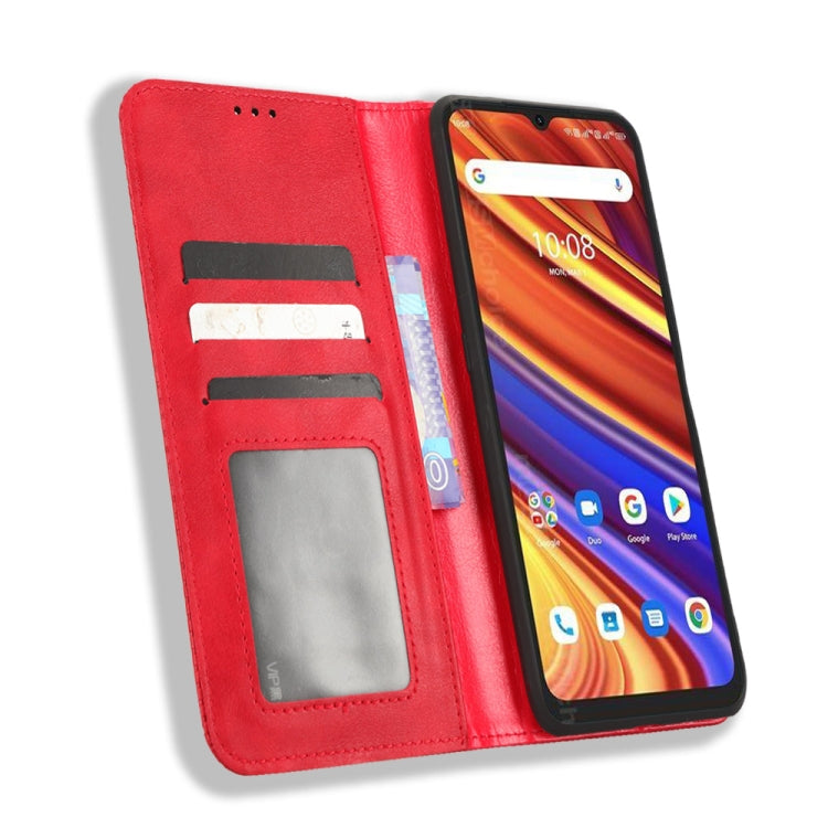 For UMIDIGI Power 7 Max Magnetic Buckle Retro Texture Leather Phone Case