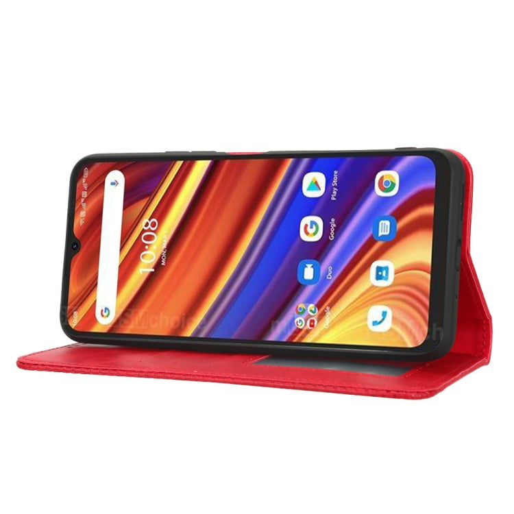 For UMIDIGI Power 7 Max Magnetic Buckle Retro Texture Leather Phone Case
