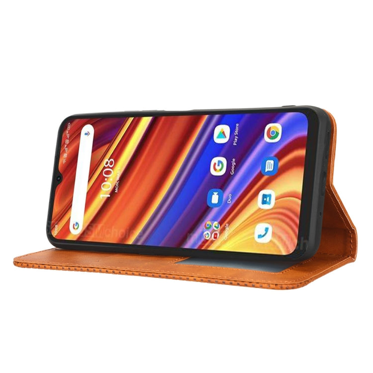 For UMIDIGI Power 7 Max Magnetic Buckle Retro Texture Leather Phone Case