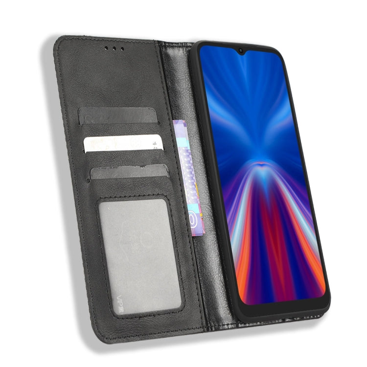 For UMIDIGI C1 Magnetic Buckle Retro Texture Leather Phone Case