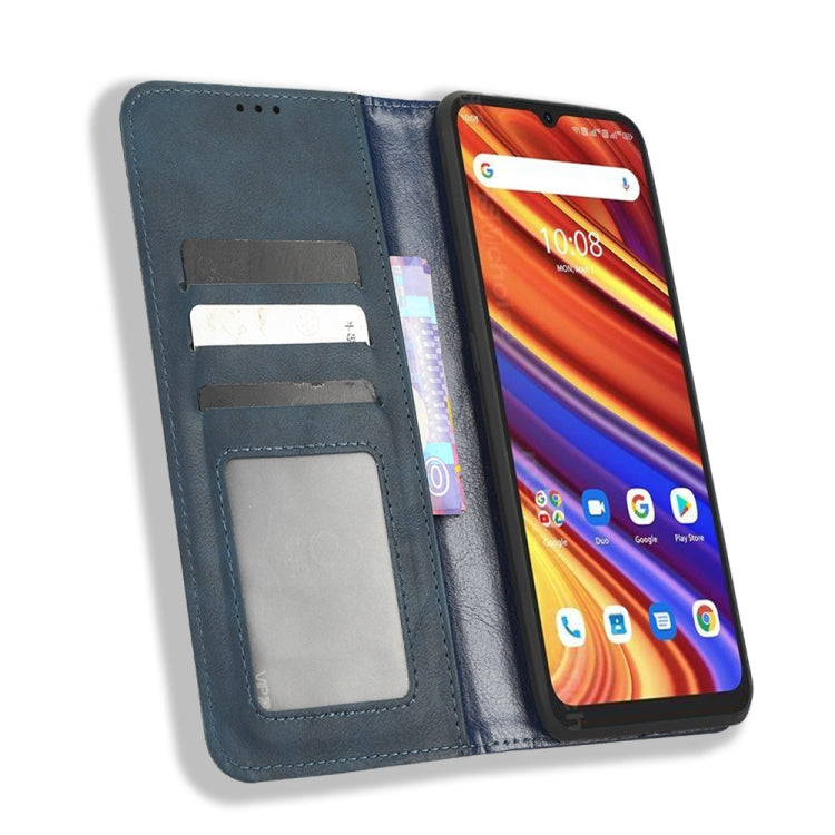 For UMIDIGI Power 7 / Power 7S Magnetic Buckle Retro Texture Leather Phone Case