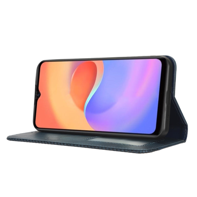 For ZTE Blade A52 Lite Magnetic Buckle Retro Texture Leather Phone Case