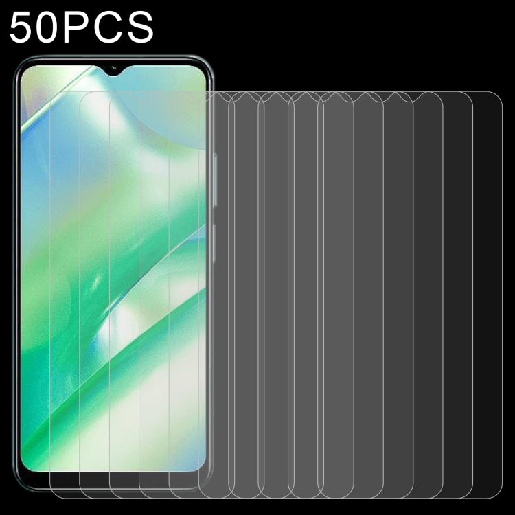 For Realme 10 5G / 10s / 10T 50pcs 0.26mm 9H 2.5D Tempered Glass Film