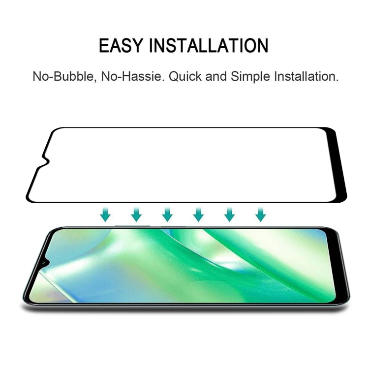 For Realme 10 Full Glue Full Cover Screen Protector Tempered Glass Film
