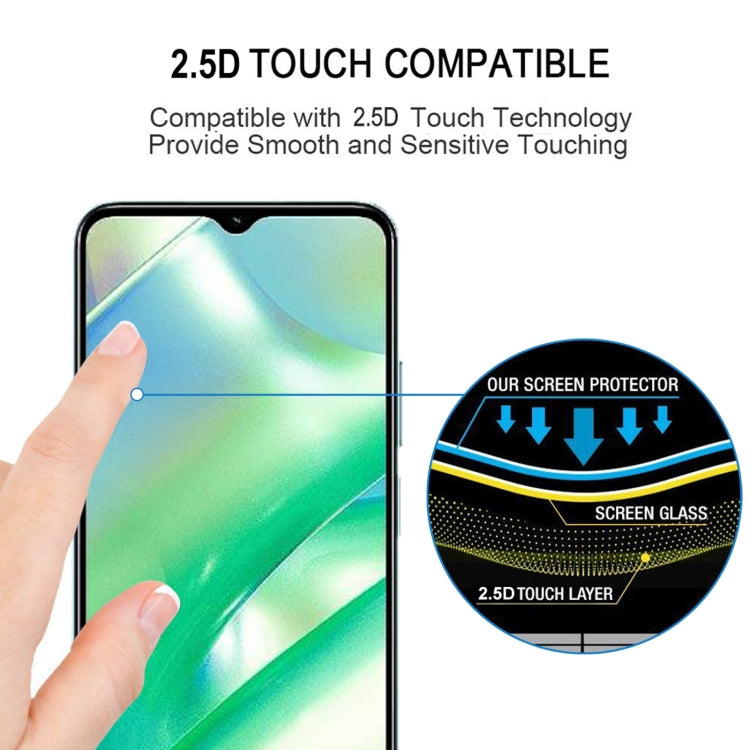 For Realme 10 25pcs Full Glue Full Screen Tempered Glass Film