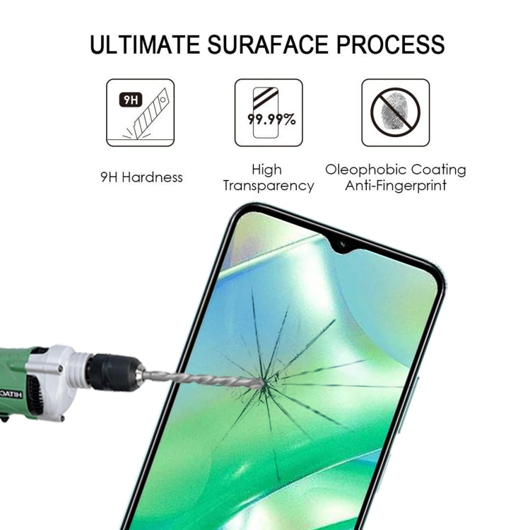 For Realme 10 5G / 10s / 10T 25pcs Full Glue Full Screen Tempered Glass Film