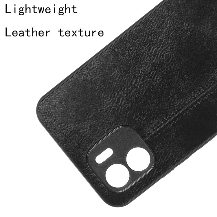 For Xiaomi Redmi A1 Sewing Cow Pattern Skin PC + PU + TPU Phone Case