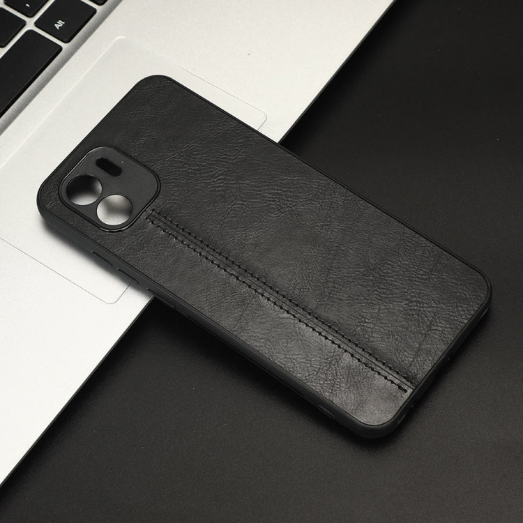 For Xiaomi Redmi A1 Sewing Cow Pattern Skin PC + PU + TPU Phone Case