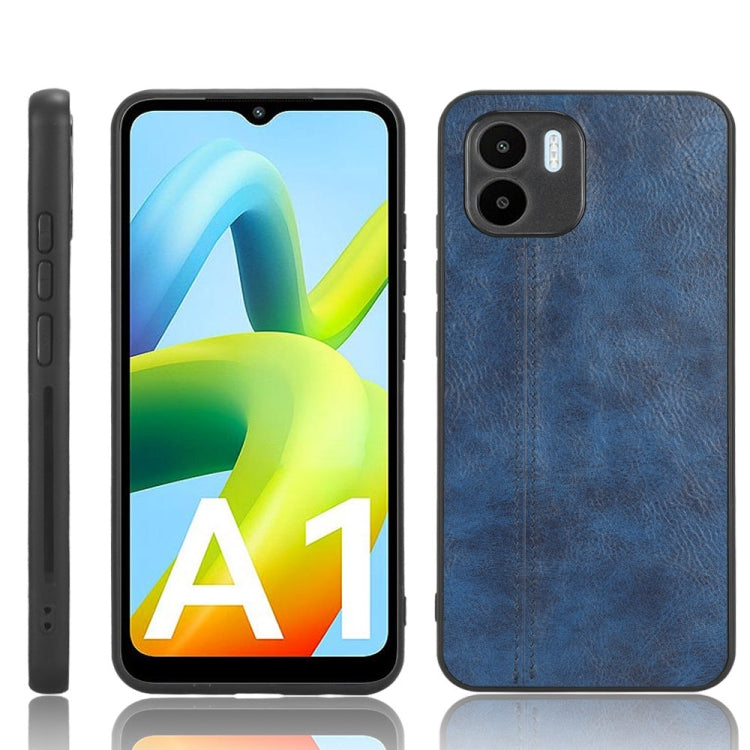 For Xiaomi Redmi A1 Sewing Cow Pattern Skin PC + PU + TPU Phone Case