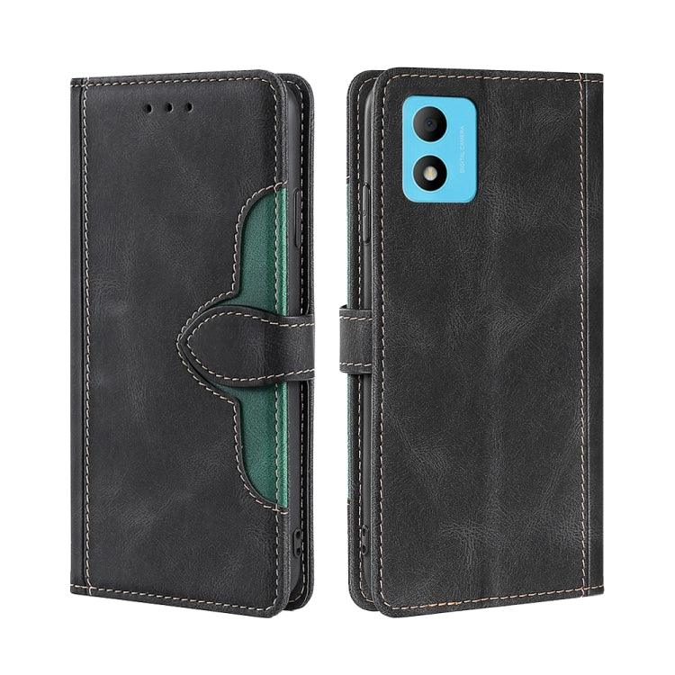 For TCL 305i Skin Feel Magnetic Buckle Leather Phone Case