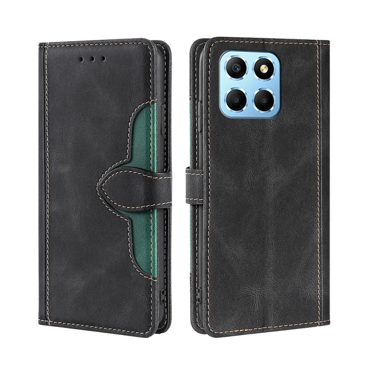 For Honor X8 5G/X6 Skin Feel Magnetic Buckle Leather Phone Case