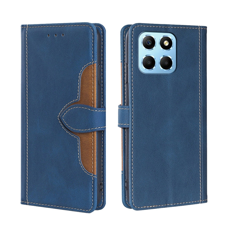 For Honor X8 5G/X6 Skin Feel Magnetic Buckle Leather Phone Case