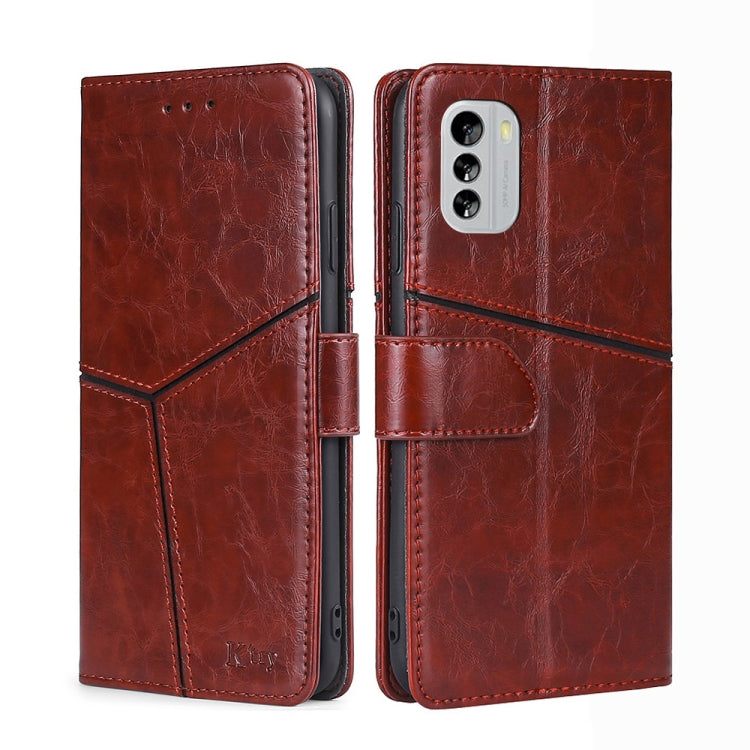 For Nokia G60 5G Geometric Stitching Horizontal Flip Leather Phone Case