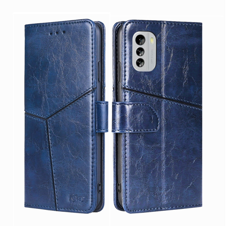 For Nokia G60 5G Geometric Stitching Horizontal Flip Leather Phone Case