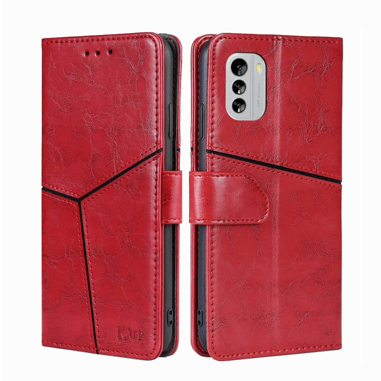 For Nokia G60 5G Geometric Stitching Horizontal Flip Leather Phone Case