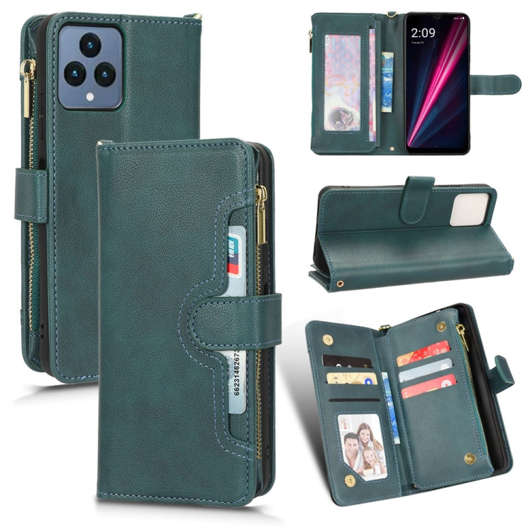 For T-Mobile Revvl 6 5G Litchi Texture Zipper Leather Phone Case