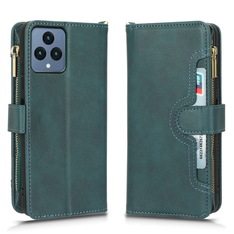 For T-Mobile Revvl 6 5G Litchi Texture Zipper Leather Phone Case