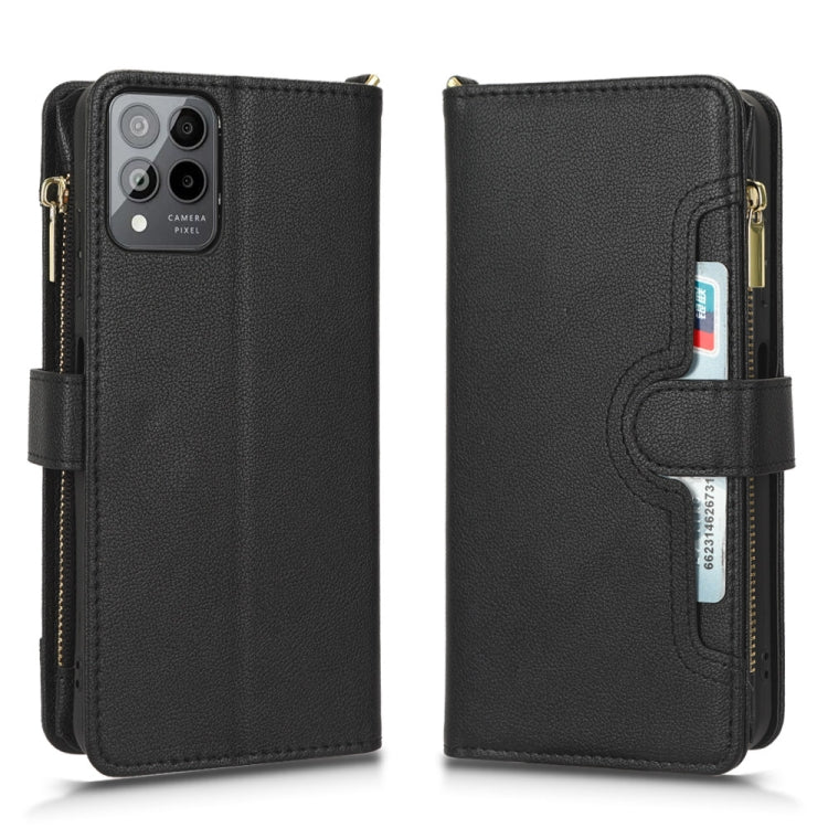For T-Mobile REVVL 6 Pro 5G Litchi Texture Zipper Leather Phone Case