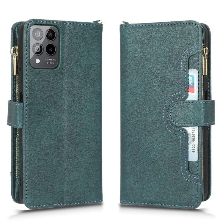 For T-Mobile REVVL 6 Pro 5G Litchi Texture Zipper Leather Phone Case