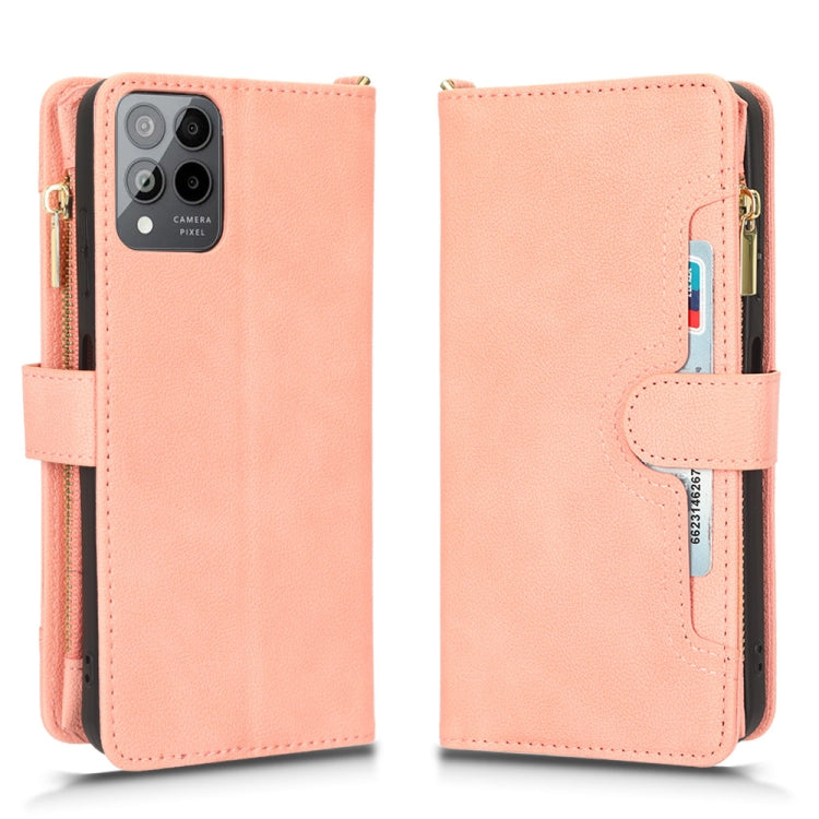 For T-Mobile REVVL 6 Pro 5G Litchi Texture Zipper Leather Phone Case
