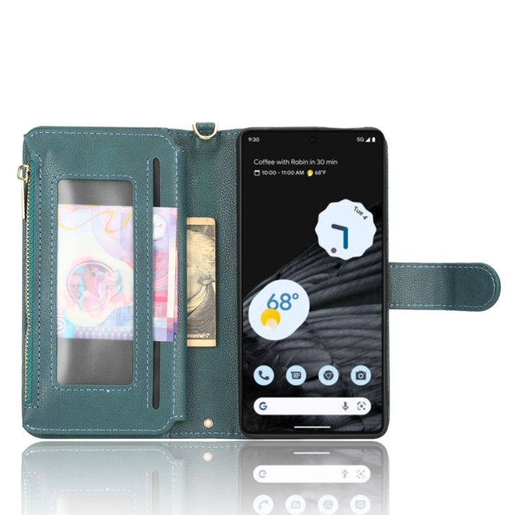 For Google Pixel 7 Pro 5G Litchi Texture Zipper Leather Phone Case