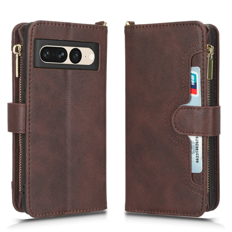 For Google Pixel 7 Pro 5G Litchi Texture Zipper Leather Phone Case