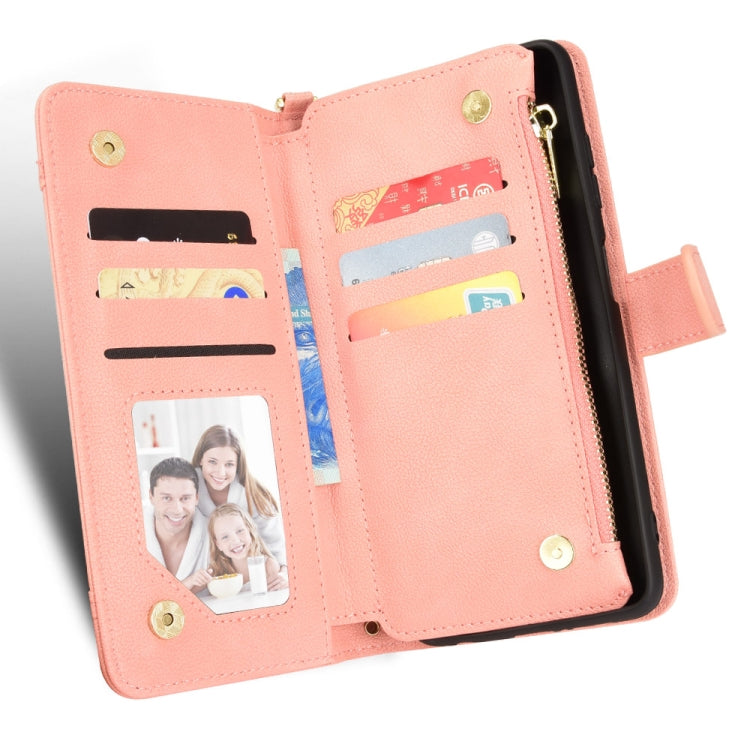 For Sharp Aquos Sense7 Litchi Texture Zipper Leather Phone Case