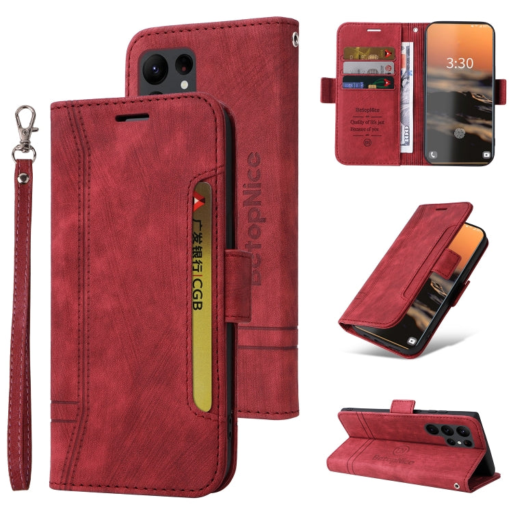 For Samsung Galaxy S23 Ultra 5G BETOPNICE Dual-side Buckle Leather Phone Case