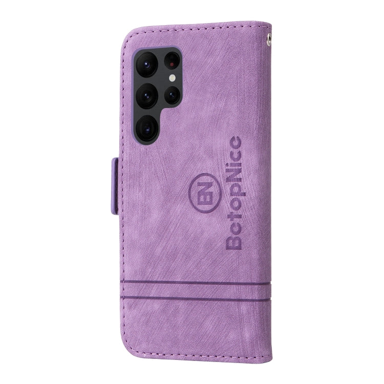 For Samsung Galaxy S23 Ultra 5G BETOPNICE Dual-side Buckle Leather Phone Case