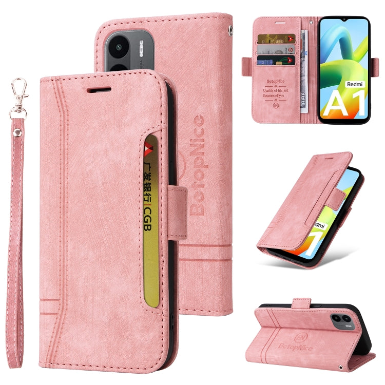 For Xiaomi Redmi A1 4G BETOPNICE Dual-side Buckle Leather Phone Case