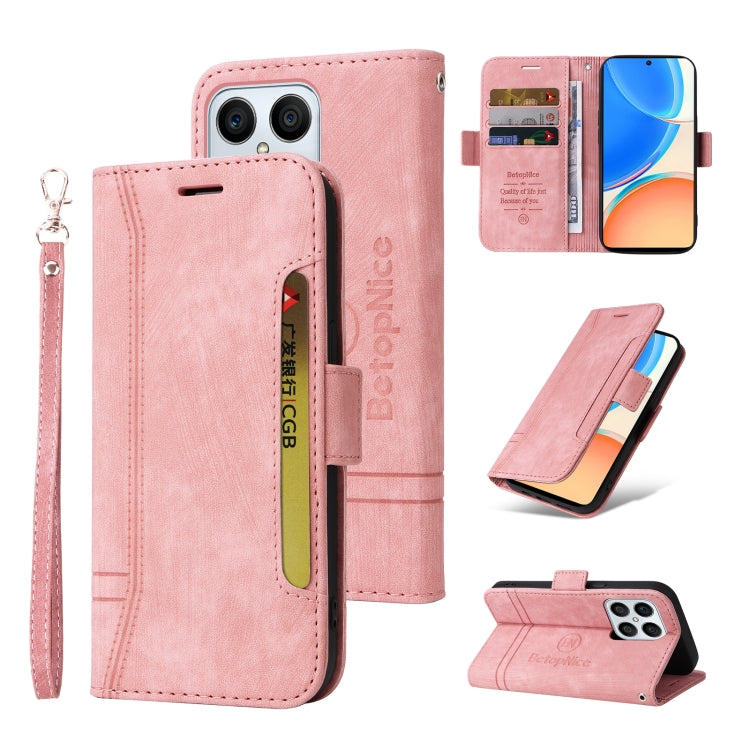 For Honor X8 5G / X6 BETOPNICE Dual-side Buckle Leather Phone Case