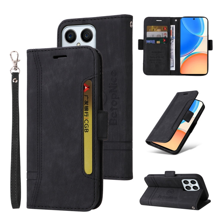 For Honor X8 5G / X6 BETOPNICE Dual-side Buckle Leather Phone Case