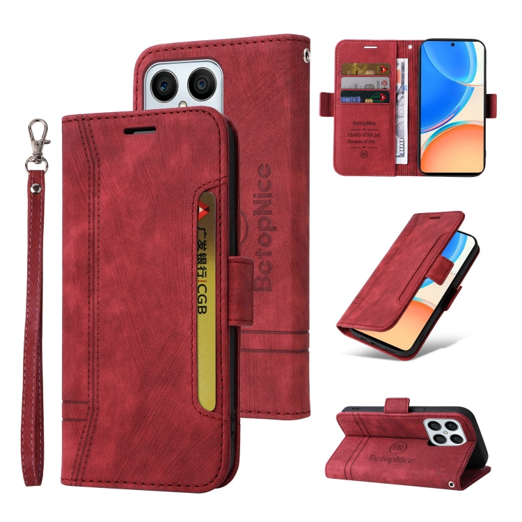 For Honor X8 5G / X6 BETOPNICE Dual-side Buckle Leather Phone Case