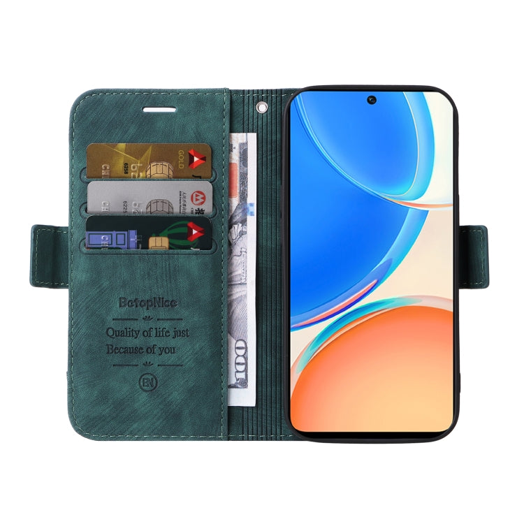 For Honor X8 5G / X6 BETOPNICE Dual-side Buckle Leather Phone Case