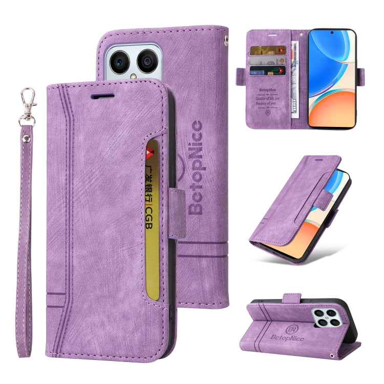 For Honor X8 5G / X6 BETOPNICE Dual-side Buckle Leather Phone Case