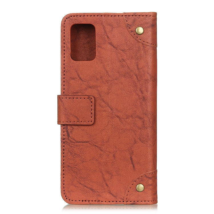 For Huawei Honor 30 Copper Buckle Retro Crazy Horse Texture Horizontal Flip Leather Case with Holder & Card Slots & Wallet