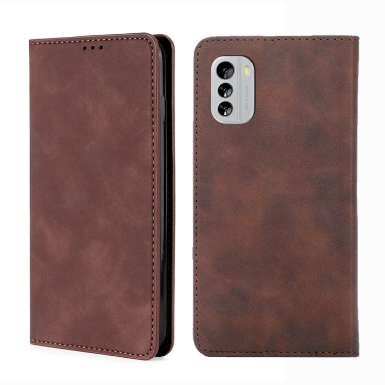 For Nokia G60 5G Skin Feel Magnetic Horizontal Flip Leather Phone Case