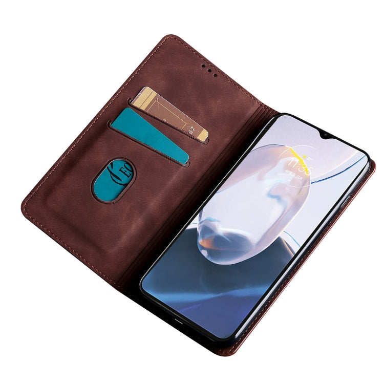 For Nokia G60 5G Skin Feel Magnetic Horizontal Flip Leather Phone Case