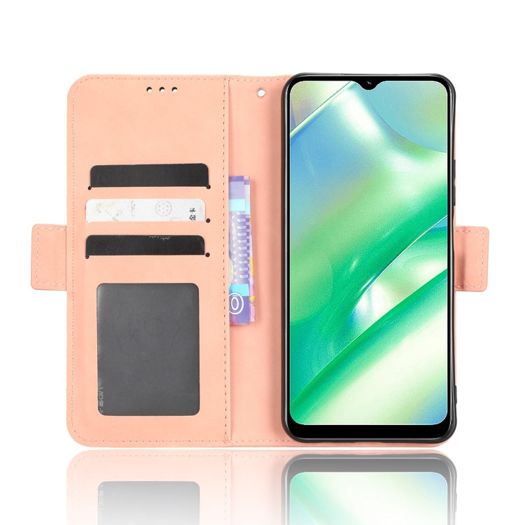 For Realme C33 4G Skin Feel Calf Texture Card Slots Leather Phone Case