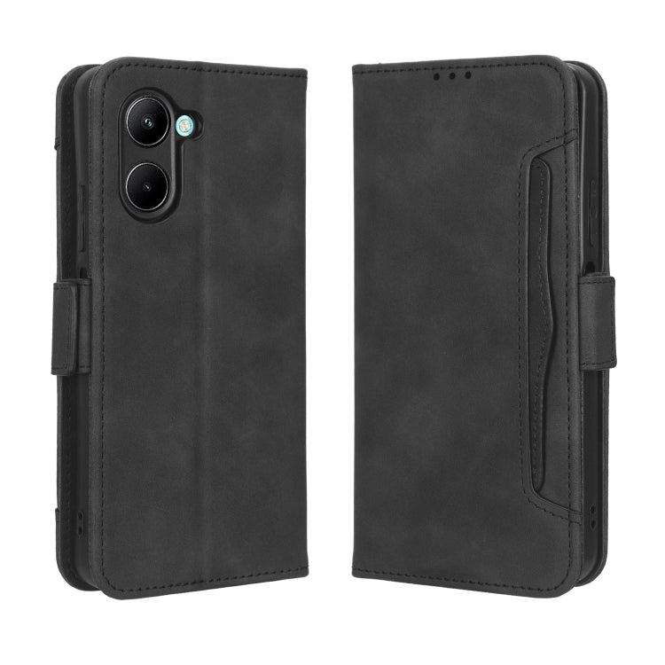 For Realme C33 4G Skin Feel Calf Texture Card Slots Leather Phone Case