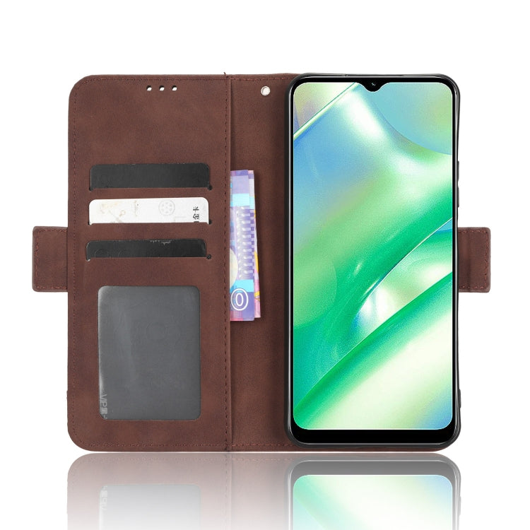 For Realme C33 4G Skin Feel Calf Texture Card Slots Leather Phone Case